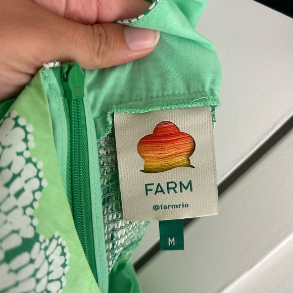 Farm Rio Dew Drop Floral Green Mini Sz 6 - Picture 7 of 7